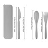 Travel Utensils-Reusable Travel Utensils with Case, Portable Camping Cutlery Set