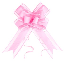 Pink Large Pull Bows for Gift Wrapping, 10 PCS 6-Inch Gift Bows Bulk with Instant Pull Design for Party Wedding Ribbon Bows, Wrapping Boxes or Flower Decorations, Gift Decorations