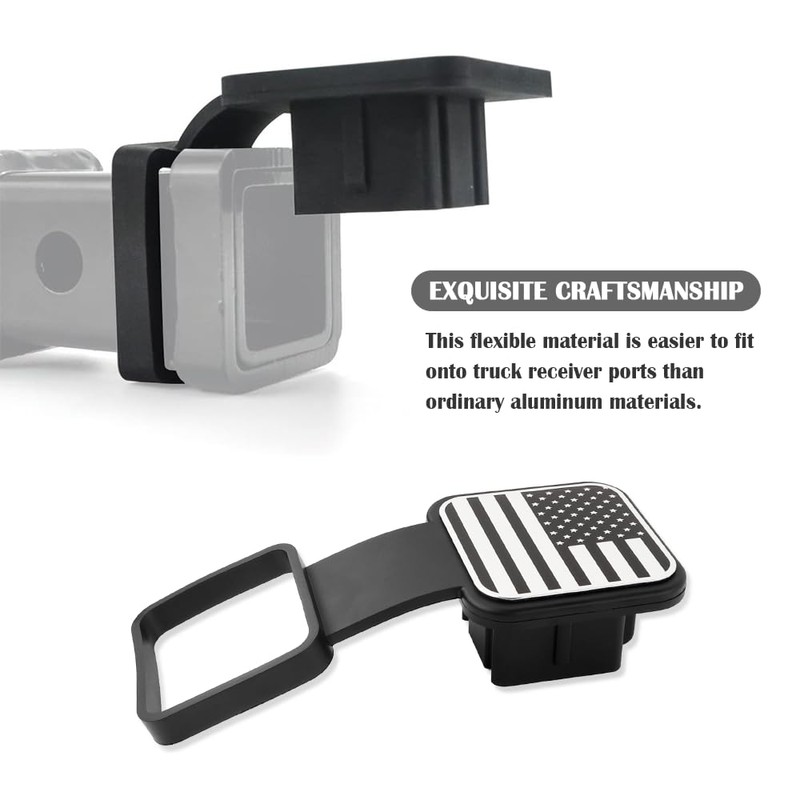 carleef Trailer Hitch Covers - Unique US Flag Tow Hitch