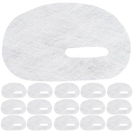 Mascarilla para Ojos Desechable 50 Hojas de Tela No Tejida Color Blanco, Uso en Casa y Cuidado Ocular, Ajuste Cómodo y Limpieza Fácil