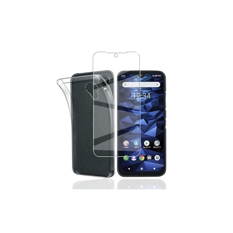 Compatible KYOCERA DIGNO BX2 A101KC Case + Glass Film KYOCERA