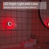 LED Night Light, Red, Small Night Light with Plug, Twilight