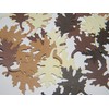 Mixed shades of brown leaf leaves die cuts party decor