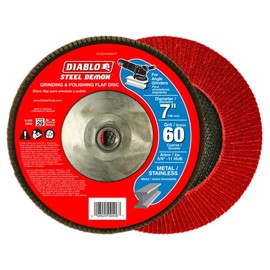 Diablo Steel Demon 7 in. 60-Grit (Coarse) Grinding and Polishing Flap Disc