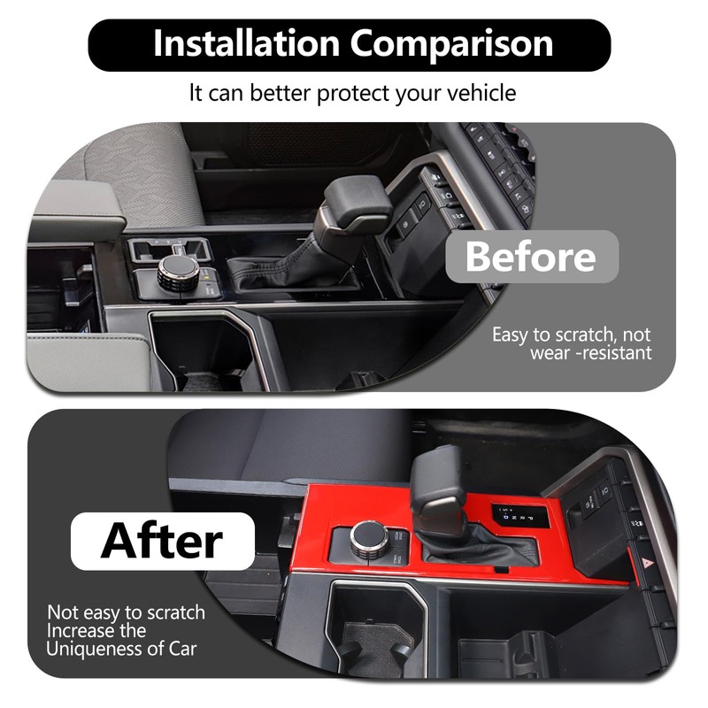 HAPPYHORSE Central Control Gear Shift Panel Trim Cover Compatible with
