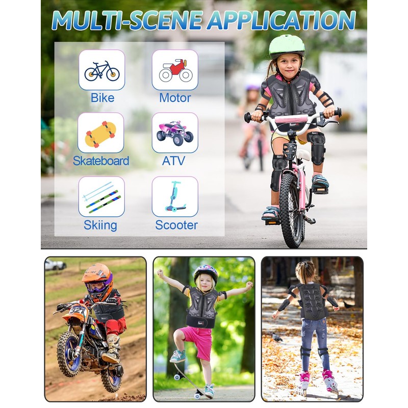 StarknightMT Kids Motorcycle Armor Suit Dirt Bike Gear Riding Protective