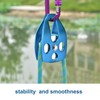 Outdoors Climbing 32KN Rescue Pulley Single Sheave with Swing Plate