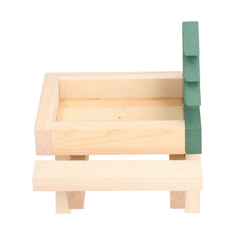 Squirrel Picnic Table Wooden Funny Squirrel Feeder with Corn Cob
