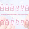 Professional Nail Files, 100/180 Grit Nail Files Set, 8Pcs Manicure