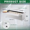 LONGRUN Waterfall Pool Fountain, Updated 5.9'' Wider Open Lip Stainless