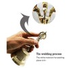 Brass Tibetan Dharma Hand Bell, Handmade Tibetan Buddhist Alter Pray