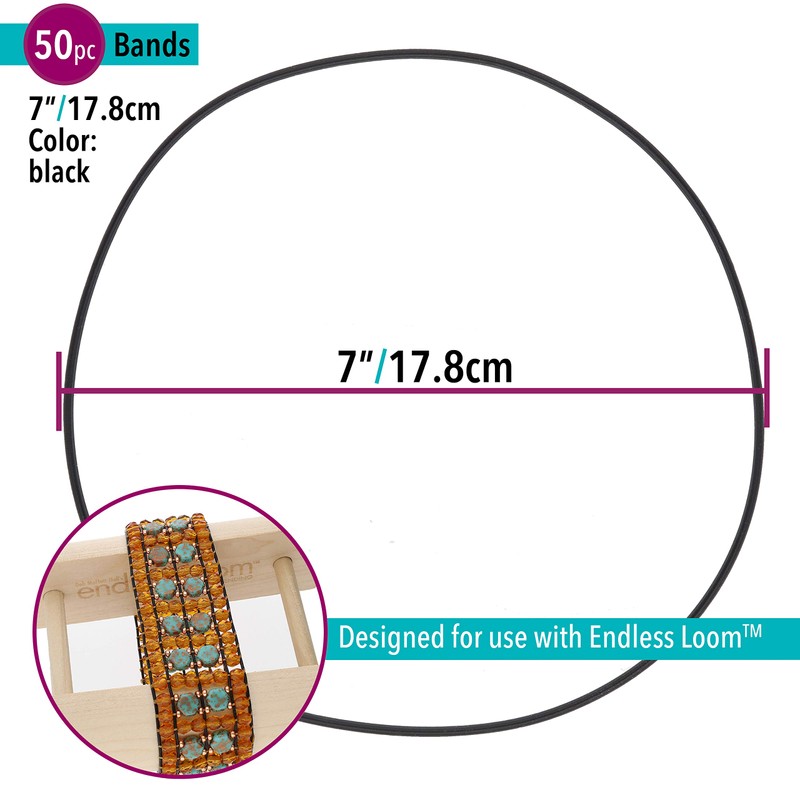 The Beadsmith Deb Moffett-Hall’s Endless Loom Bands, 7 Inches Diameter,