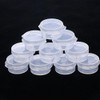 3Pcs 5 Grams Transparent Plastic Cosmetic Jars,Empty Clear Case, Mini