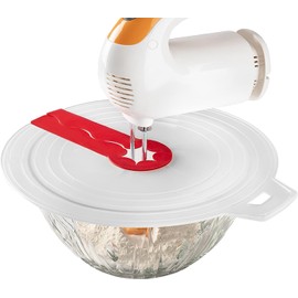 Splatter Guard, Egg Splashing Cover Plastic Egg Beater Cover Cream Waterproof Splash Proof Cover Eggbeater Baking Tool Mixing Bowl Splatter Screen