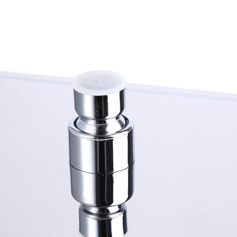 Regadera cuadrada de acero inoxidable de 20 cm u 8"