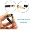 KEWAYO 2 Pieces Flexible Rubber Tire Valve Adapter Extension with