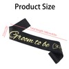 2pcs Bride and Groom Sash, Black White Bachelorette & Bachelor
