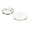 Set of 100 Blank Pin Back Buttons, 50 mm Round