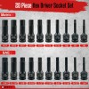 MIXPOWER 1/2 Drive Master Impact Hex Bit Set 20 Piece