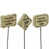 Fairy Garden Sign Picks - Caution Fairies Live Here -