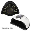 LED Nail Lamp 4 Timers Handheld with Removable Bottom Plate