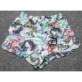 Rue21 Shorts Womens Plus 2X Multicolor Dragon Butterfly High Rise Pull On New