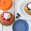 Webake - Molde de silicona para quiche, 8 moldes redondos