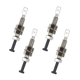 Door Pin Switch Car Auto Trunk Alarm Security Hood On Off Momentary 20A 12Vdc Universal Adjustable Bonnet Light Hood Screw 4PCS