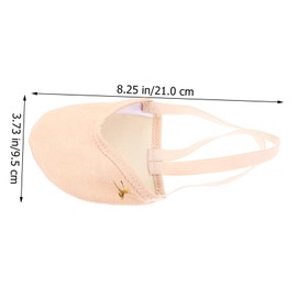 SAFIGLE 1pair Soft Toe Pads for Ballet Dancers Reusable Forefoot Protector for Pointe Shoes Comfortable Half Socks for Dance Practice and Performance