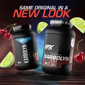 EFX Sports EFX Sports Karbolyn Fuel | Fast-Absorbing Carbohydrate Powder | Carb Load, Sustained Energy, Quick Recovery | Stimulant Free | 37 Servings (Cherry Limeade)
