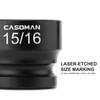 CASOMAN 1/2" Drive 15/16" Stubby Impact Socket Set, 6-Point, 1.1"