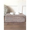 White Wash Rattan Tissue Box Napkin Holder (Tissue Box Cover