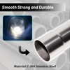 2.25 Inch DIY Stainless Steel Exhaust Muffler Straight Pipe, Tailpipe