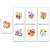 32 x British themed Watercolour Blank Greeting Cards (British Flowers)