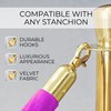 4 PCS Pink Purple Velvet Rope - 5 Ft Barrier