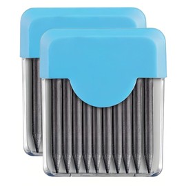 TPZORJX Compass Replacement Leads, Pack of 20 Compass Leads, 2 mm Diameter Compass Replacement Leads 10 mm Long Leads for Compass Sharpener Mathematical Drawing Creation Woodworking Markers