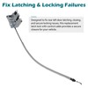 Rear Door Lower Latch Lock with Release Control Cable Assembly