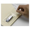 Smead Self-Adhesive Poly USB Flash Drive Pocket, 2"W x 3,5"H,