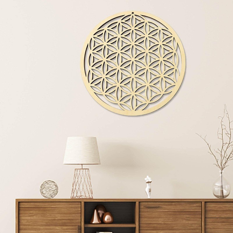 Sacred Geometry Decor - Flower of Life Wall Art,Wood Sacred