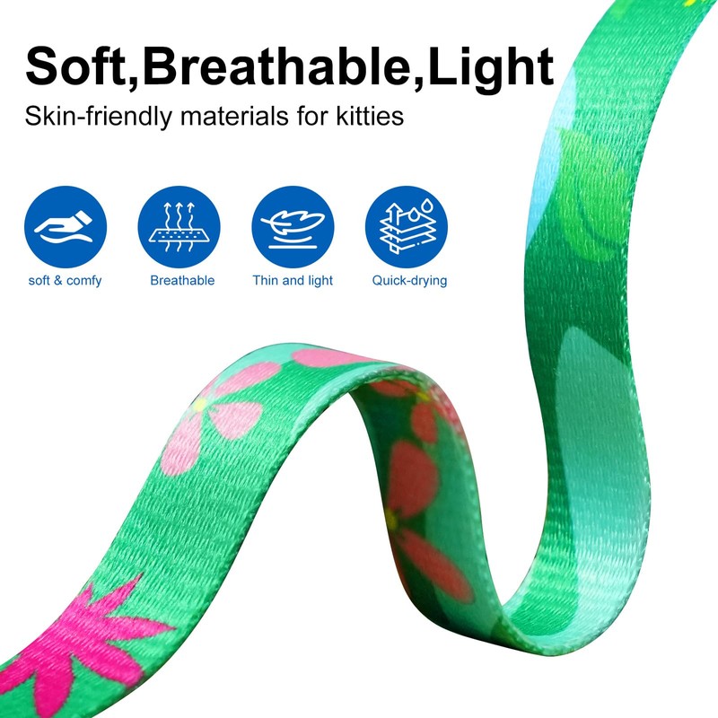 Cat Harness and Leash Set with Matching Collar – Escape