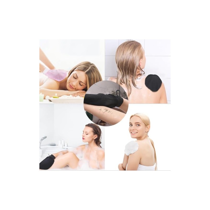 Exfoliating Gloves, Bath SPA Exfoliating Mitts Body Scrubber for Removing