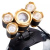Glam 80000LM 5-LED Zoom LED Rechargeable Headlamp Head Light Torch