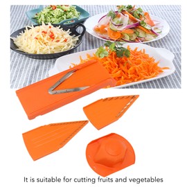 Adjustable V-Blade Mandoline Cheese and Vegetable Slicer,Professional Kitchen Mandoline Mandoline with V-Blades Stainless Steel Blade Hand Guard for Slicing