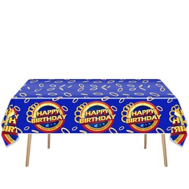 SHONHONG 2pcs Blue Hedgehog Party Tablecloth 42 * 71inch,Hedgehog Theme Birthday Party Decoration Supplies