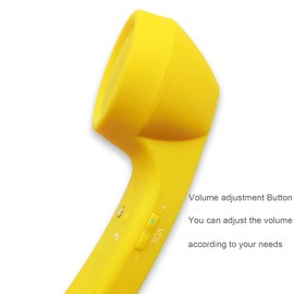 ENJOY-UNIQUE Retro Phone Handset for Cell Phone, Wireless Bluetooth Retro Telephone Handset Mic Headphones Comfort Retro Cell Phone Handset Mic Speaker Phone Call Receiver