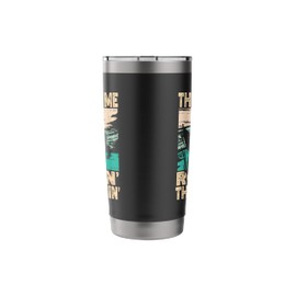 They See Me Rowin They Hatin Retro Lake Boat Fishing Fisher Stainless Steel Insulated Tumbler