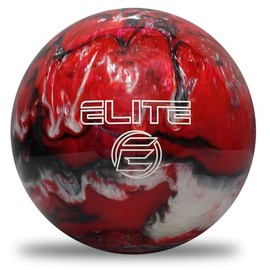 ELITE Star 6 LB Bowling Ball - Polyester - Medium Drilling - Great for Beginner Bowlers - Red/Black/White