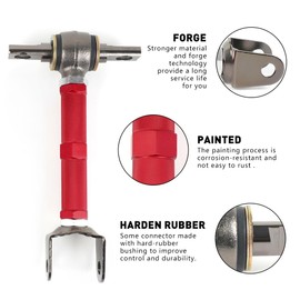 BARTOO Rear Control Camber Arms Adjustable Rear Control Camber Arms For 01-05 Honda Civic 02-06 Acura RSX pair