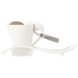 Villeroy & Boch NewWave Caffe 6-Piece Espresso Set, Set for 2, Premium Porcelain, Made in Germany