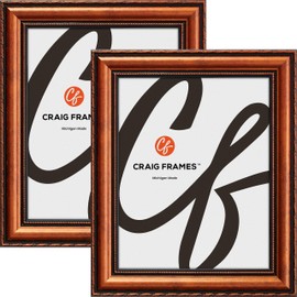 Craig Frames Victoria, 12x16 Picture Frame, Ornate Copper, Set of 2